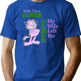 Yeah I'm A Gamer Essential T-Shirt - Retro Graphic Tee for Men & Women - Blue