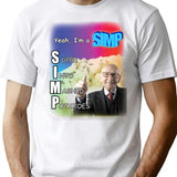 Yeah I'm A Simp Shirt T-Shirt - Retro Graphic Tee for Men & Women - White