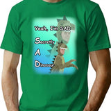 Yeah I'm Sad Shirt T-Shirt - Retro Graphic Tee for Men & Women - Green