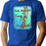 Yeah I'm Sad Shirt T-Shirt - Retro Graphic Tee for Men & Women - Blue