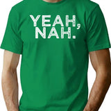 Yeah Nah (2) T-Shirt - Retro Graphic Tee for Men & Women - Green