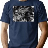 Yelawolf X Caskey T-Shirt - Retro Graphic Tee for Men & Women - Navy