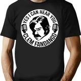 Yes I Can Hear You Clem Fandango Retro Vintage (3) T-Shirt - Black