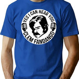 Yes I Can Hear You Clem Fandango Retro Vintage (3) T-Shirt - Blue