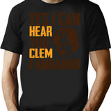 Yes I Can Hear You Clem Fandango Retro Vintage (4) T-Shirt - Black