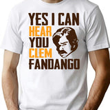 Yes I Can Hear You Clem Fandango Retro Vintage (4) T-Shirt - White
