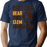 Yes I Can Hear You Clem Fandango Retro Vintage (4) T-Shirt - Navy