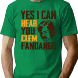 Yes I Can Hear You Clem Fandango Retro Vintage (4) T-Shirt - Green