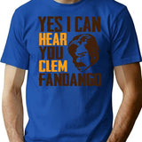 Yes I Can Hear You Clem Fandango Retro Vintage (4) T-Shirt - Blue