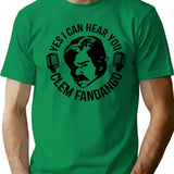 Yes I Can Hear You Clem Fandango Retro Vintage T-Shirt - Green