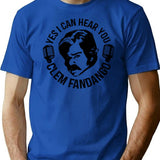 Yes I Can Hear You Clem Fandango Retro Vintage T-Shirt - Blue