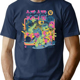 Ykai Band T-Shirt - Retro Graphic Tee for Men & Women - Navy