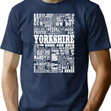 Yorkshire Sayings T-Shirt - Retro Graphic Tee for Men & Women - Navy