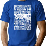 Yorkshire Sayings T-Shirt - Retro Graphic Tee for Men & Women - Blue