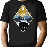 Yosemite National Park T-Shirt - Retro Graphic Tee for Men & Women - Black