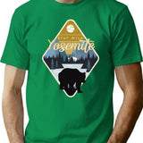 Yosemite National Park T-Shirt - Retro Graphic Tee for Men & Women - Green