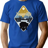 Yosemite National Park T-Shirt - Retro Graphic Tee for Men & Women - Blue