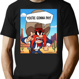Yosemite Sam T-Shirt - Retro Graphic Tee for Men & Women - Black