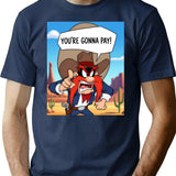 Yosemite Sam T-Shirt - Retro Graphic Tee for Men & Women - Navy