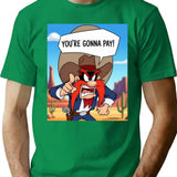 Yosemite Sam T-Shirt - Retro Graphic Tee for Men & Women - Green