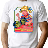 You Can Learn Sewing T-Shirt - Retro Graphic Tee for Men & Women - White