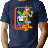 You Complete Me T-Shirt - Retro Graphic Tee for Men & Women - Navy