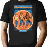 Your Changing Body T-Shirt - Retro Graphic Tee for Men & Women - Black