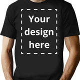 Your Design Here T-Shirt - Retro Graphic Tee for Men & Women - Black