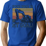 Your Hole Is My Goal Vintage T-Shirt - Blue