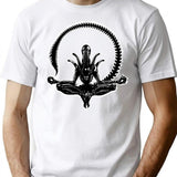 Zenomorph T-Shirt - Retro Graphic Tee for Men & Women - White