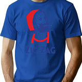 Zig Zag Man Retro Vintage Company Funny T-Shirt - Blue