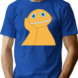 Zippy Illustration T-Shirt - Retro Graphic Tee for Men & Women - Blue
