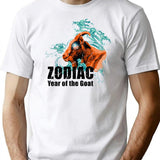 Zodiac Goat Bootleg Graphic T-Shirt - White
