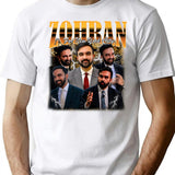 Zohran For New York City T-Shirt - Retro Graphic Tee for Men & Women - White
