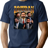 Zohran For New York City T-Shirt - Retro Graphic Tee for Men & Women - Navy