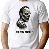 Zombie - Are You Alone T-Shirt - Retro Graphic Tee for Men & Women - White