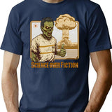 Zombie - Science Over Fiction - Thumb Up T-Shirt - Navy
