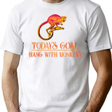 Zoo Animals Today's Goal Hang With The Monkeys T-Shirt - White