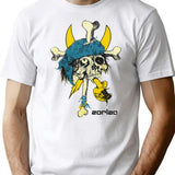 Zorlac Skateboard Vintage Retro T-Shirt - Retro Graphic Casual Tee - White