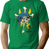 Zorlac Skateboard Vintage Retro T-Shirt - Retro Graphic Casual Tee - Green